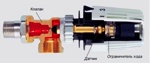 Кран термостатический прямой RTL Heimeier 9173-02.800  с термостатической головкой (на обратку)- фото2