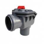 Обратный клапан для канализации 50 мм. угловой