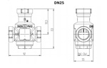Клапан термостатический смесительный Afriso ATV 333 45°С DN 25 1