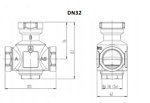 Клапан термостатический смесительный Afriso ATV 553 Rp1*1/4