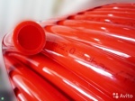 Труба из сшитого полиэтилена  TIM   16*2.0 t-95с (с кислородозащитным слоем) красный для теплого пола PEX B- фото