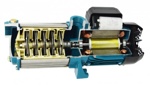 Автоматическая станция водоснабжения GREENPUMP МН-1300 INOX  мотор двигатель без бака  (многоступенчатый)- фото2