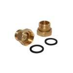 Узел присоединительный для подключения счетчика ду 15    1/2 дюйма (комплект монтажный , КМЧ) производство Германия VERSCHRAUBUNG DN15 SUB PARTS DN15 (два штуцера, две гайки)- фото4