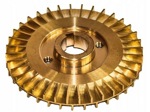 Крыльчатка для насоса Omnigena WZ 750 из латуни ВАЛ 12 мм, Польша- фото