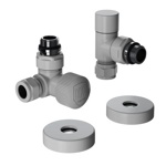 Набор термостатический трехосевой Royal Thermo Design Pro RATVXT11215WH 15мм М30х1,5 (БЕЛЫЙ)- фото