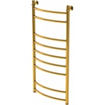 Полотенцесушитель змеевик лесенка Gloss&Reiter Raduga Gold 50x100 (1").Д9 Стальпродукт с нижним подключением, 9 ребр в форме дуги Гарантия 3 года!