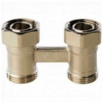 Узел нижнего подключения стального радиатора (бинокль) прямой тип EUROX art.8821010    Германия