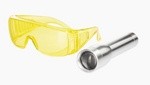 Фонарик ультрафиолетовый светодиодный Errecom Adjustable Focus Bright Torch RK1294  Италия  + очки защитные