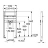 Система инсталляции для раковины Grohe Rapid SL 38541- фото2
