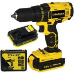 Дрель-шуруповерт Stanley SCD20S2K (с 2-мя АКБ, кейс)  18V- фото2