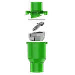 Сифон для конденсата кондиционера Wipcool PT-25V вертикальный   с защитой от запаха  мембранный- фото2