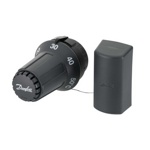 Термостатическая головка Danfoss с выносным капиляром  FTC 013G5081 черная , серая     RA-CLICK новое поколение для радиаторов- фото