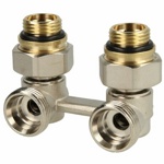 Узел нижнего подключения стального радиатора (бинокль) угловой IMI HEIMEIER Vekotrim 0565-50.000