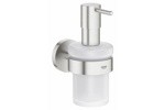 Дозатор жидкого мыла Grohe Essentials 40448 DC1 с держателем, сатин- фото