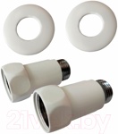 Американка прямая 1'-3/4'   Г/Ш    LUXON 731SCH1005 белые Ral 9016  (цена за 2 шт)