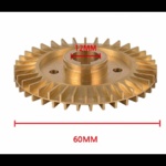 Крыльчатка для насоса Omnigena WZ 250 из латуни ВАЛ 12 мм, Польша- фото2