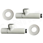 Американки с кранами угловые 1'-3/4' Г/Ш YUHUAN  (цена за 2 шт)   белый