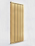 Радиатор вертикальный алюминиевый Silver 1500 золотой- фото