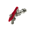 Кран шаровый поливочный Tiemme, Н, 1/2, со штуцером, под замок- фото2