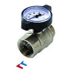 TECEfloor 77381008 Шаровой кран с термометром ВН 1"