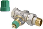 кран термостатический прямой 1/2  Danfoss RA-DV 15 (013G7714) (DNK) с функцией балансировки системы (зеленый колпачек)- фото6