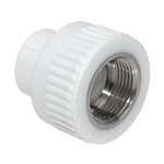 Муфта комбинированная белая пропилен 40П-1 1/4 (5/8) вн. (firat, valflex, hakkan, rozma, valtec, ростурпласт) Акция: все производители по одной цене!