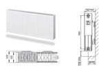 Стальной радиатор LEMAX Compact ТИП 22 500x400 (боковое подключение)- фото2