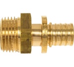 Муфта соединительная из латуни РОСТЕРМ 20х3/4 нар для труб PE-X  (2.5 2.8 мм)- фото5