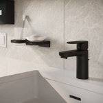Смеситель для умывальника Hansgrohe Vernis Blend 100     71551670 черный матовый с донным клапаном- фото2