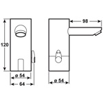 Смеситель для умывальника CORNAT Grohe Senso 1661 сенсорный (от батареек)- фото4