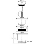Выпуск для раковины McAlpine MRSKW3  1 1/2