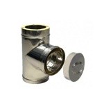 Прочистка утепленного дымохода  с заглушкой  d 220/320 мм