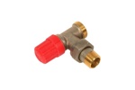 кран термостатический угловой  1/2  Danfoss RA-N 15 1/2  013G4201 специально для двухтрубных систем (красный колпачек) под евроконус- фото4
