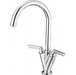 Смеситель для кухни Ledeme L4098 ЕРШ ЛАТУНЬ ДВ.М/К