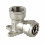 Угол VALTEC 20x1/2 с креплением к стене с внутренней резьбой VTm.354.N.002004- фото