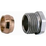 Обжим на медную трубку 15мм  РОСТЕРМ  ROSTERM  (укороченный 1,4 см)- фото