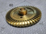 Крыльчатка для насоса Omnigena WZ 750 из латуни ВАЛ 12 мм, Польша- фото2