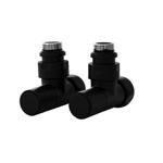 Комплект TERMINUS для нижнего подключения водяных полотенцесушителей типа лесенка с круглыми стойками: вентиль г/ш 3/4