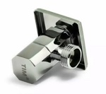 Кран  угловой с керамической кранбуксой TIM 1/2