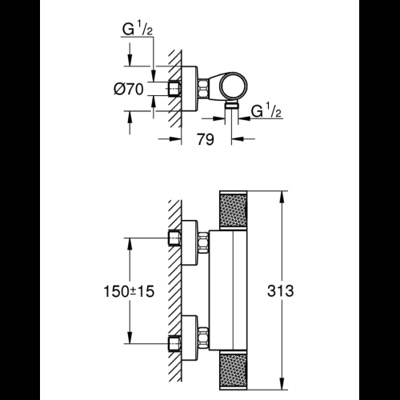 Смеситель для душа Grohe Precision Feel 34790000 хром- фото2