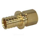 Муфта соединительная из латуни WESER PEX 16х1/2 вн для труб PE-X  - фото