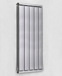 Радиатор вертикальный  Silver 1500 тёмное  серебро- фото
