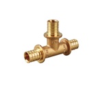 Тройник соединительный из латуни WESER PEX 16х16x16 для труб PE-X  - фото