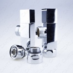 Американки с кранами для полотенцесушителей угловые 3/4'-1/2' Г/Ш TIM KV20-LFM032  (цена за 2 шт) квадратные- фото3