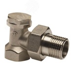 Клапан радиаторный РИДАН на обратку угловой RIDAN LV-S DN15  003L0123R 1\2  (с конусом) латунь - фото