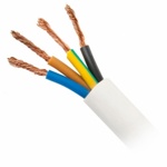 Провод кабель электрический для скваженных насосов ПВС 3*1.5  трехжильный- фото