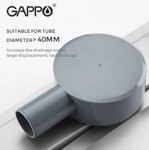 Сливной трап для душа (водоотводящий желоб) GAPPO 86007-4 из нержавеющей стали 70*600мм- фото5