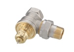 кран термостатический угловой 3/4  Danfoss  RA-G 20 3/4   013G3385 специально для однотрубных систем (серый колпачек)- фото2
