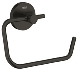 Держатель для туалетной бумаги без крышки GROHE Start, матовый чёрный (412002430)- фото