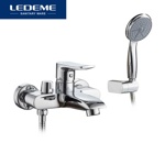 Смеситель Ledeme L3234 короткий излив Д32 рычаг- фото4